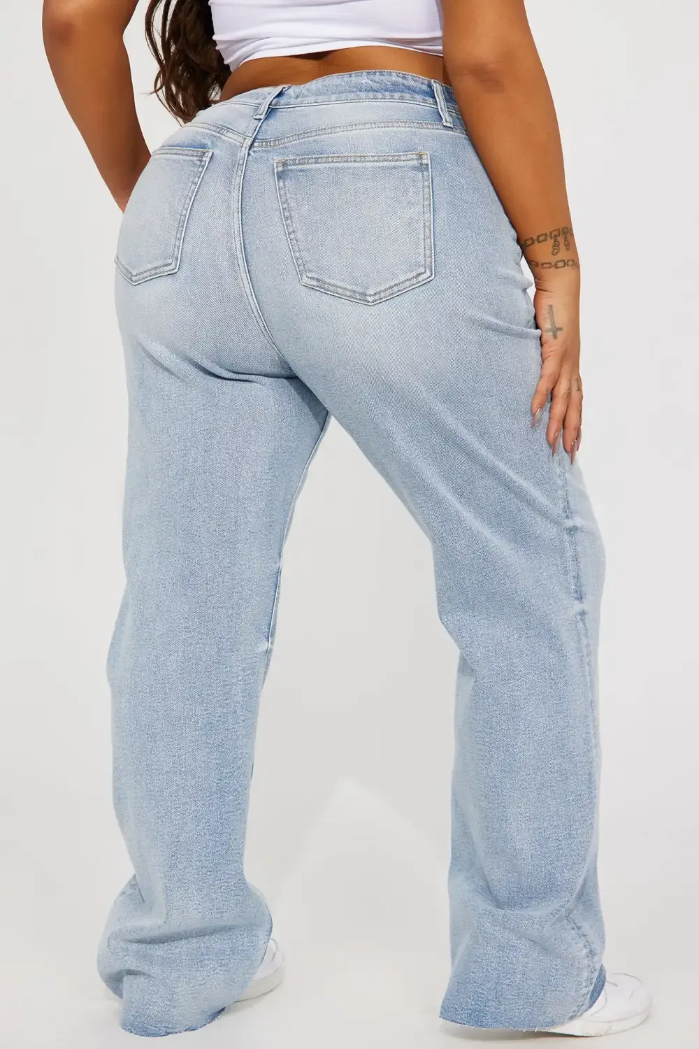 Tough Love Stretch Straight Leg Jean - Light Wash