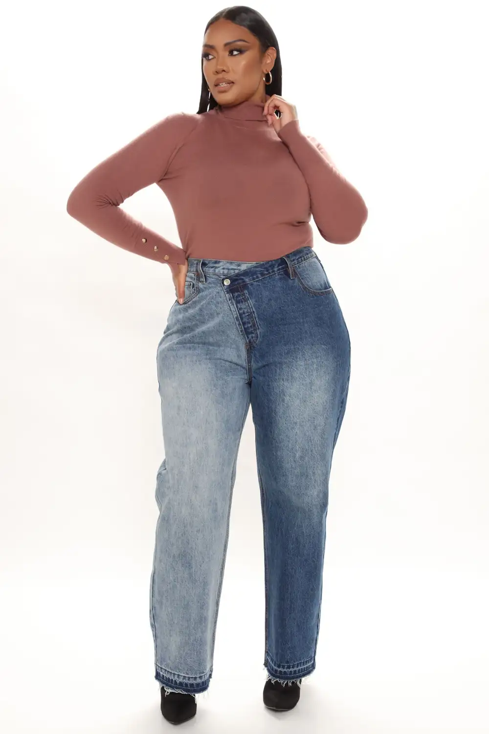 Meet Me Somewhere Turtle Neck Sweater - Mauve