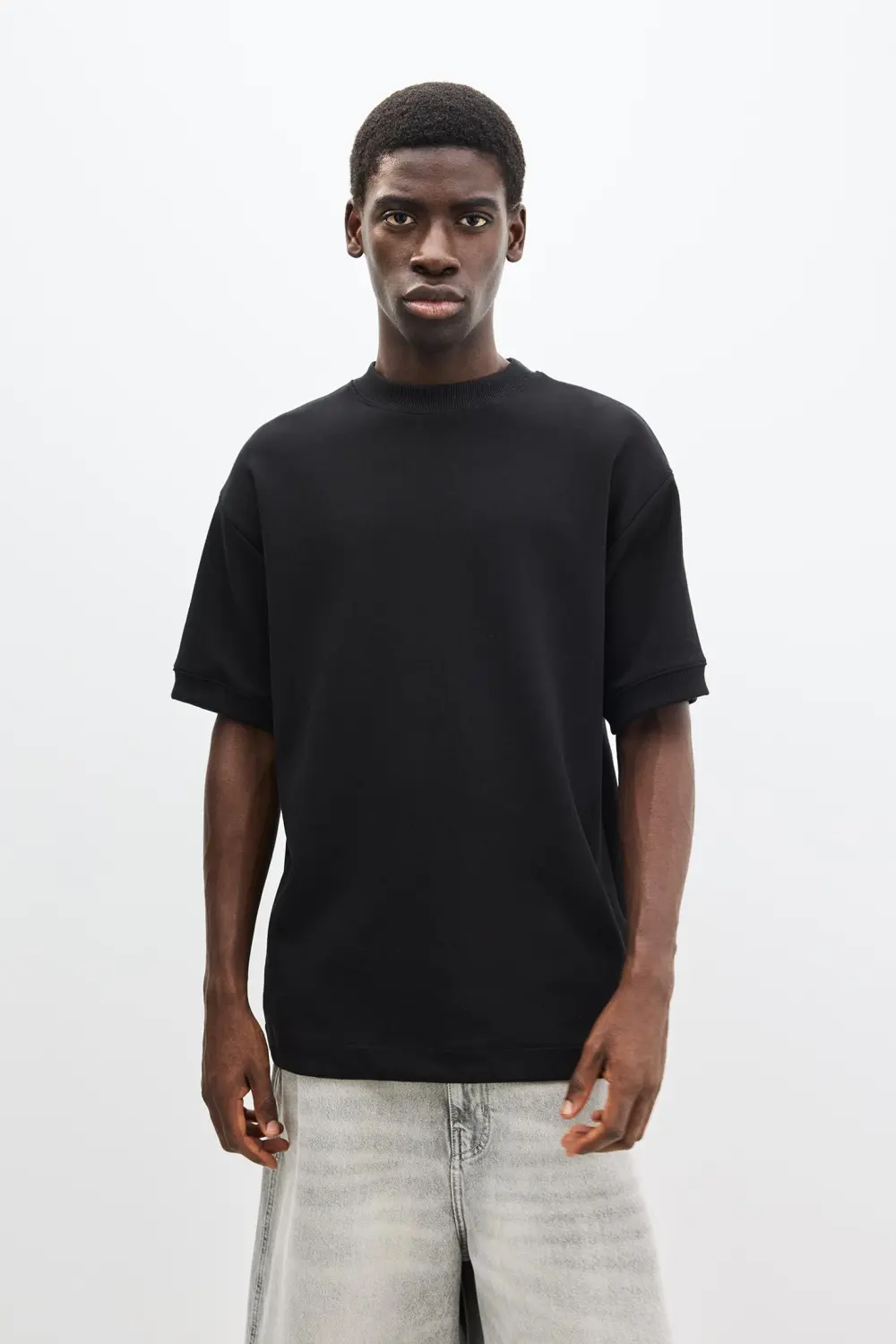 Interlock short sleeve sweatshirt