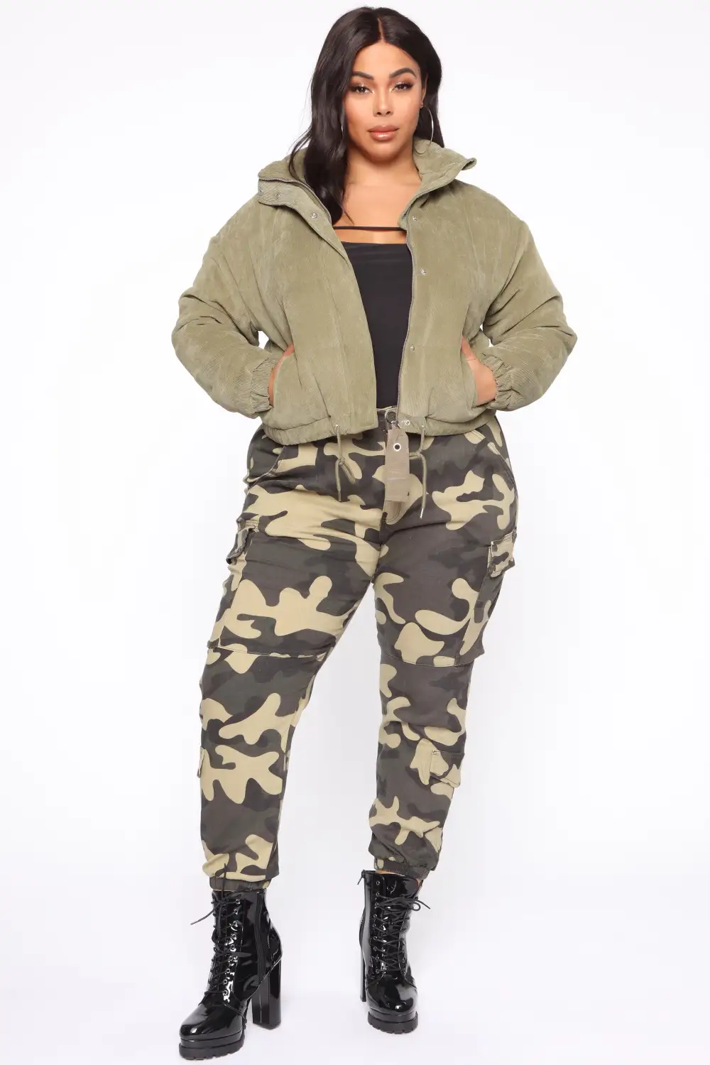 Cover Your Tracks Puffer Jacket - Sage