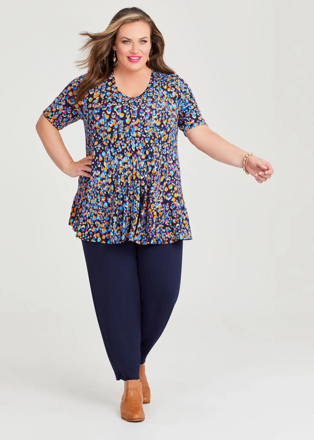 V-neck Bamboo Empire Top
