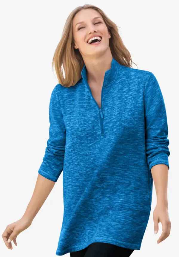 French Terry Quarter-Zip Sweatshirt