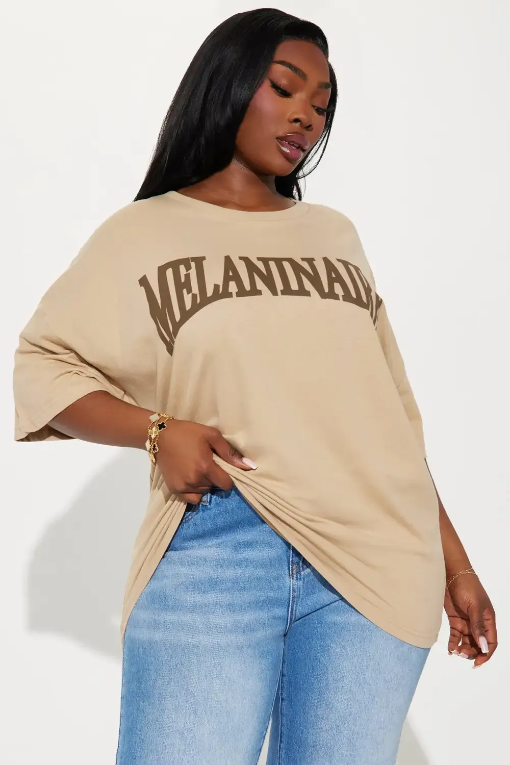 Melaninaire Oversized Tee - Sand