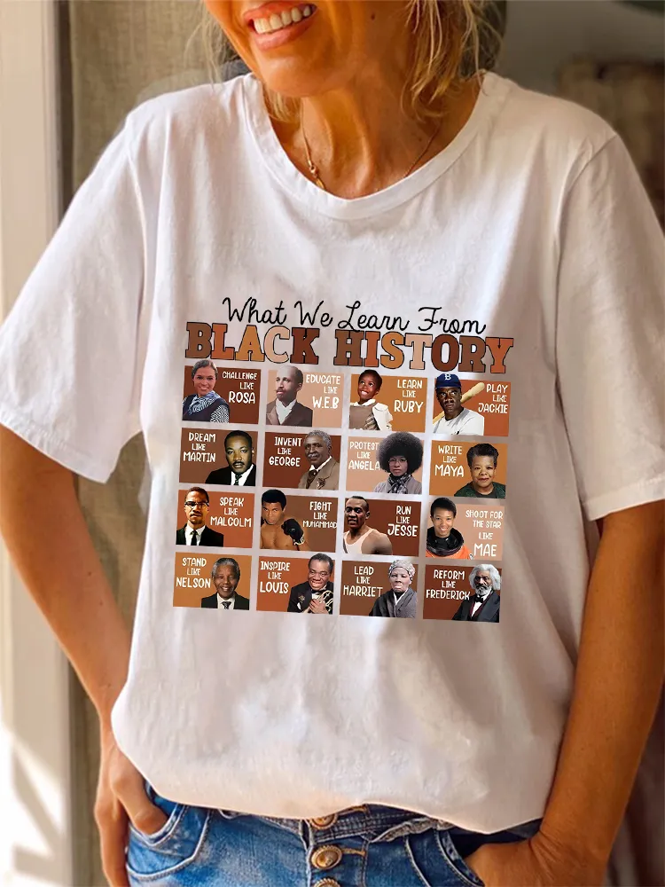 Women'S What We Team From Round-Neck Short-Sleeved T-Shirt