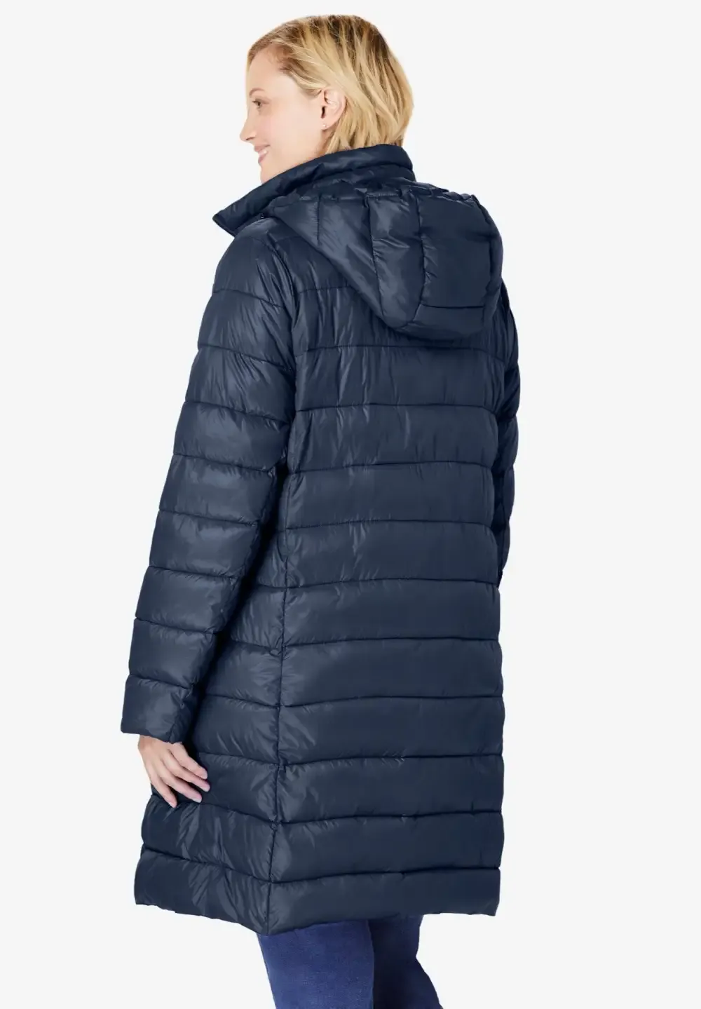 Long Packable Puffer Jacket