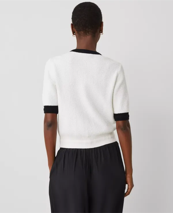 Contrast Stitch Cardigan