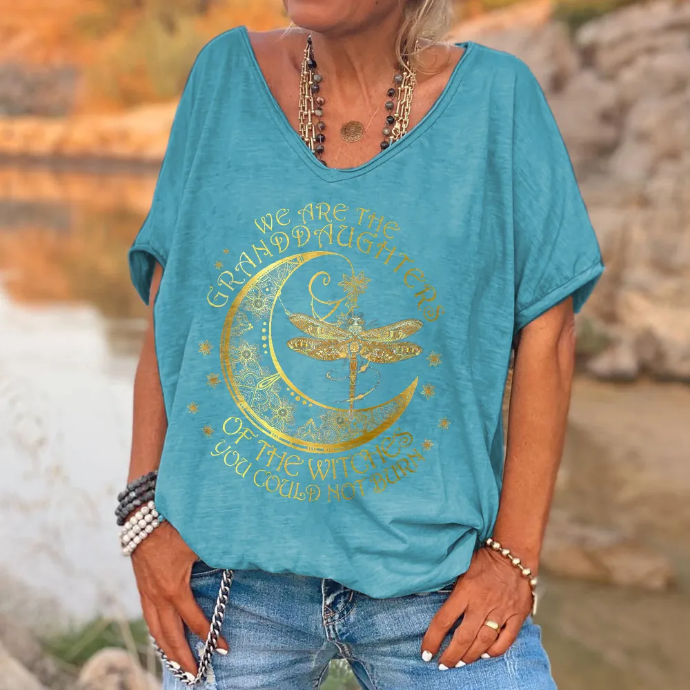 We Are The Granddaughters Of The Witches You Could Not Burn Printed Women's T-shirt