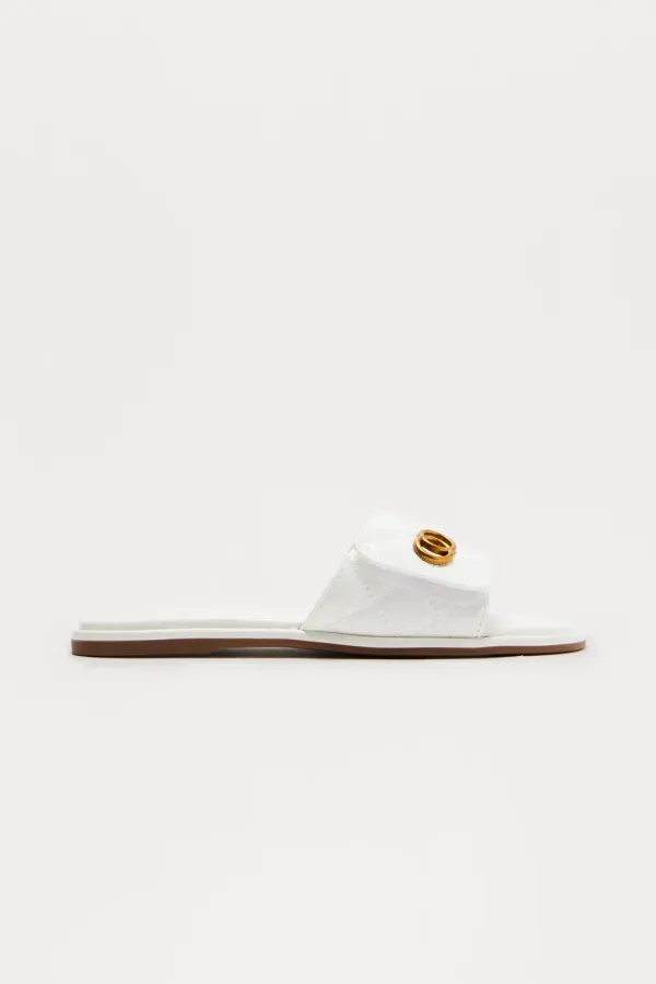 Tyra Flat Sandals - White