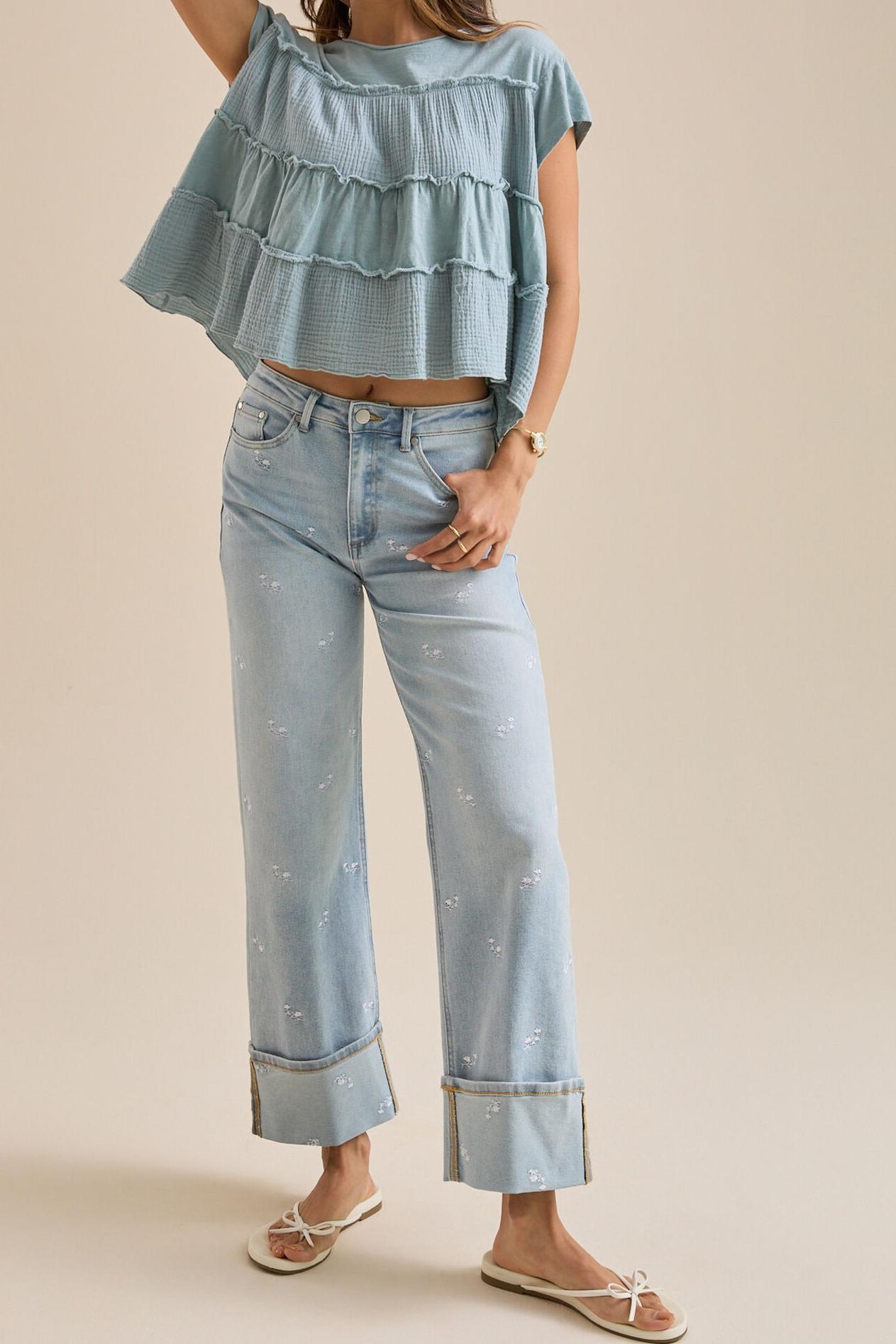 Ruffled Babydoll Top