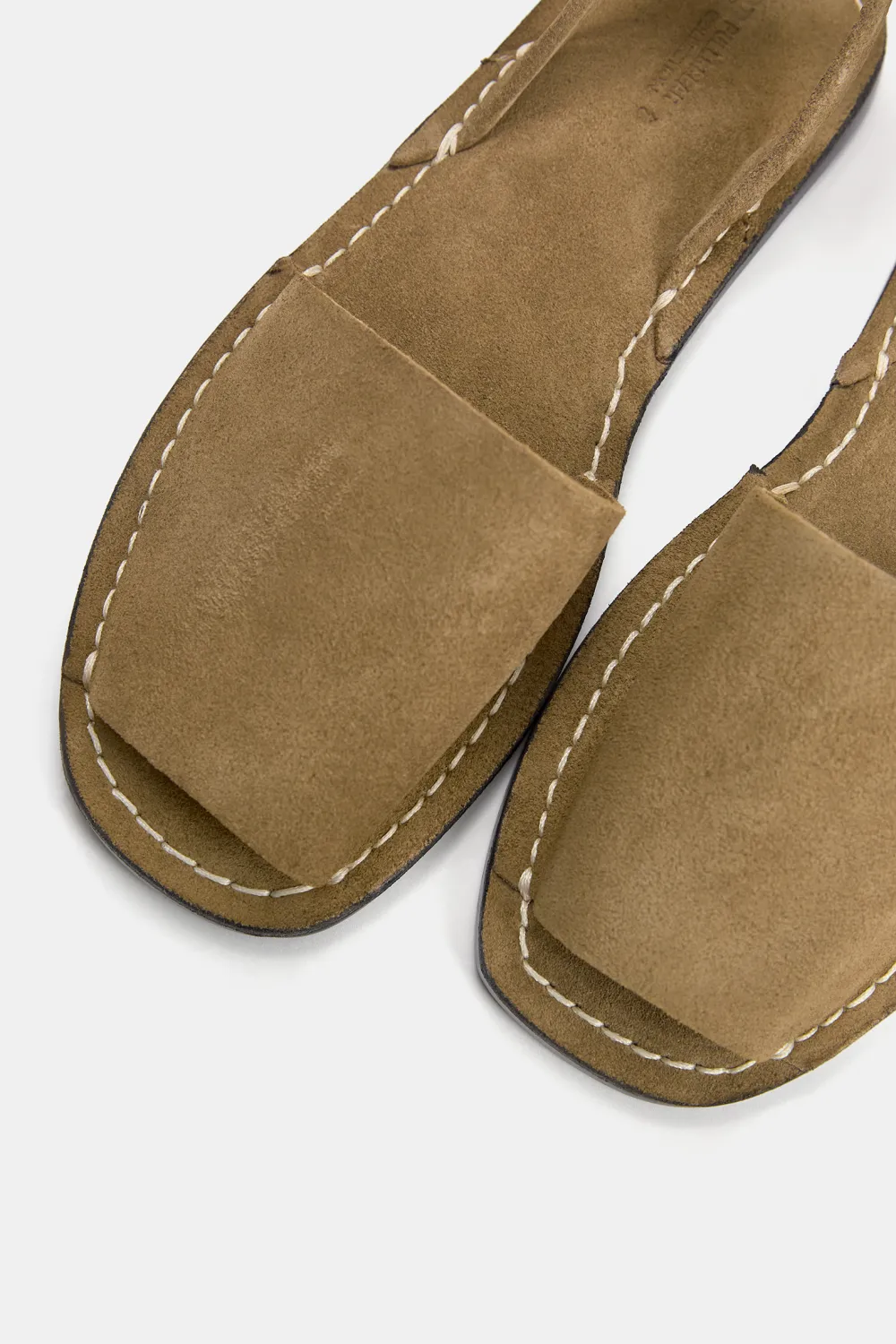 Sandalias planas piel