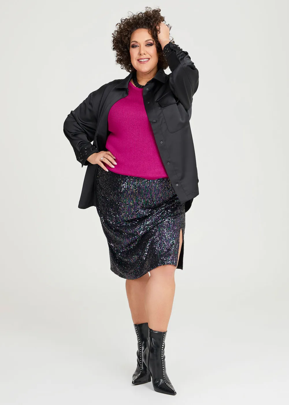 Sequin Pencil Skirt
