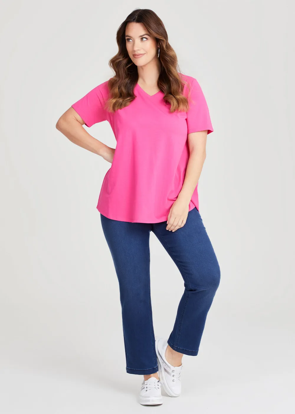 Australian Cotton V-neck T-Shirt