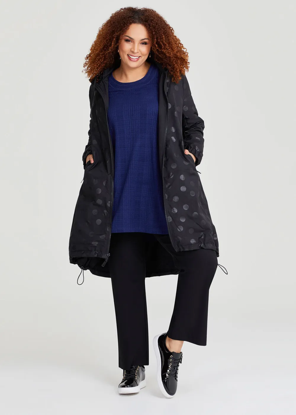 Spot Puffer Jacket Black