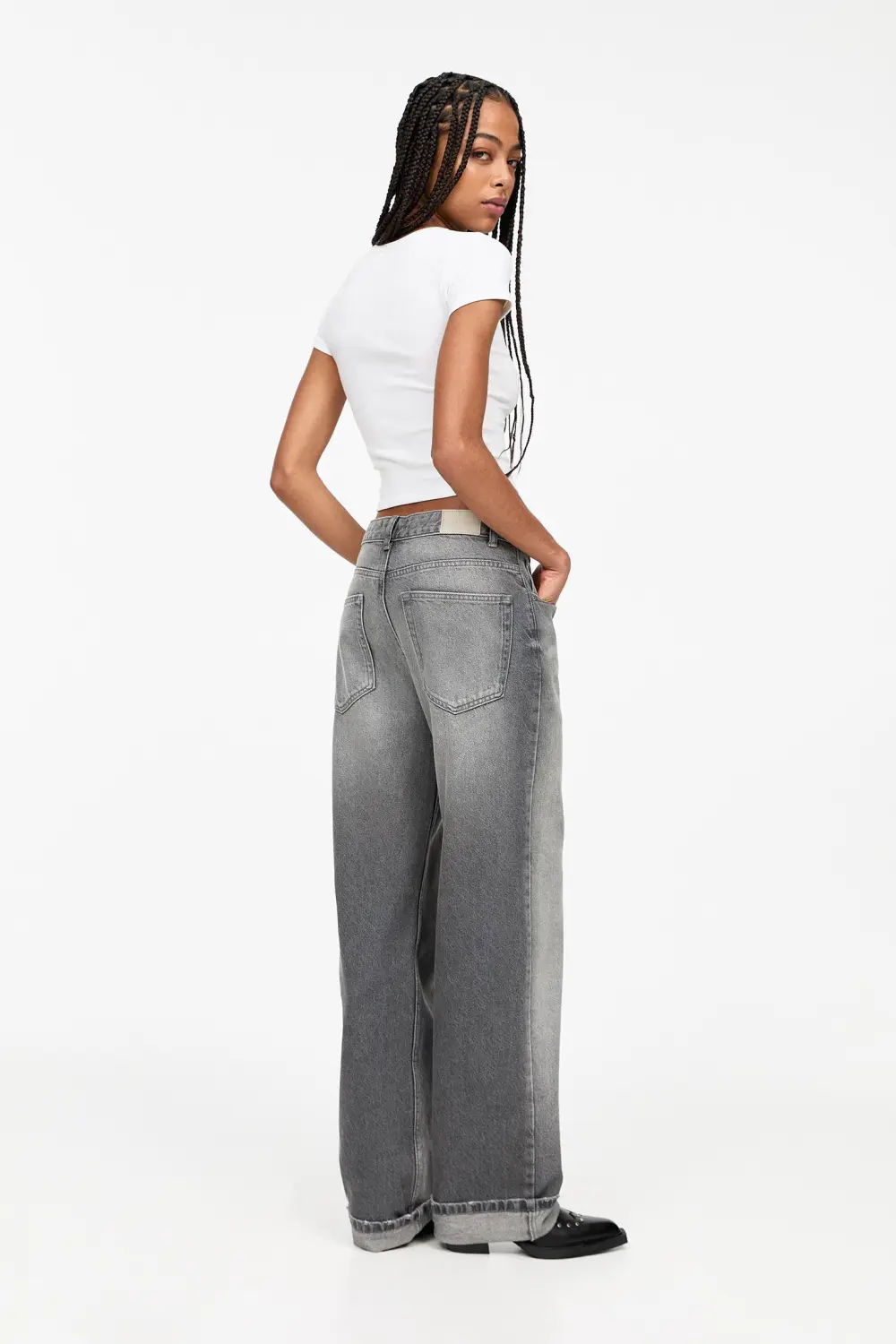 Jeans baggy vuelta bajo