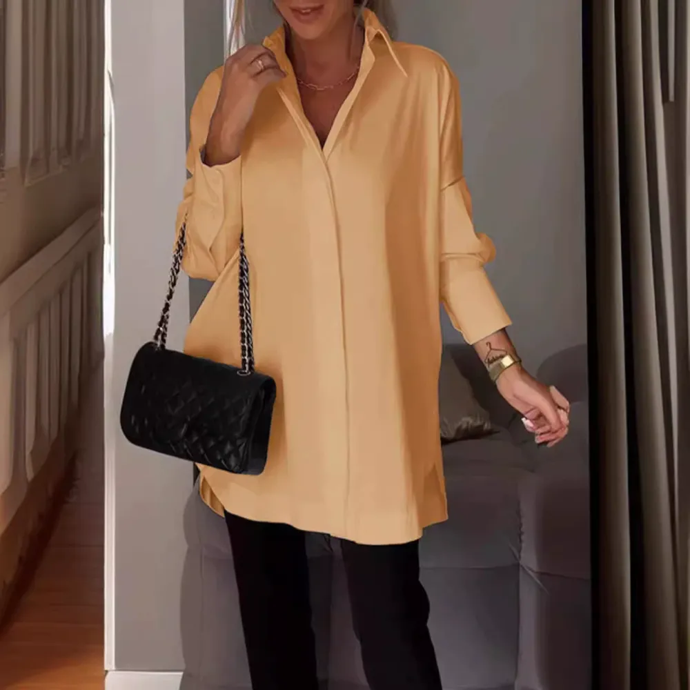 Women's Loose Simple Long Sleeve Shirts