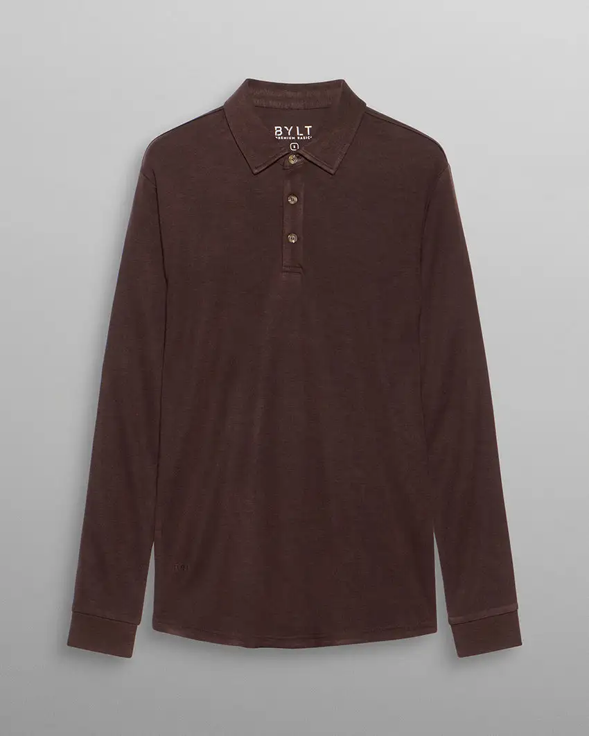 Comfort Wool Long Sleeve Polo