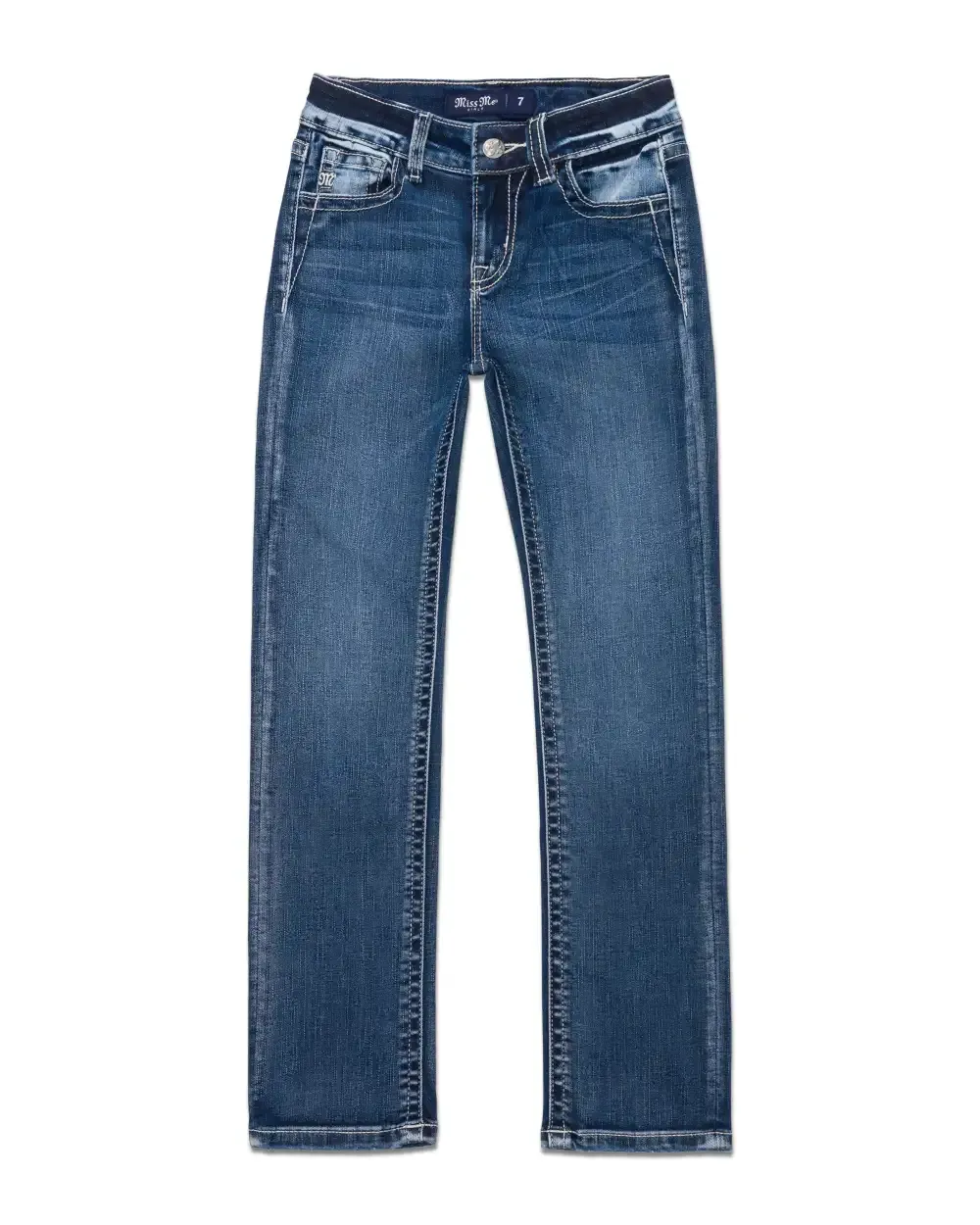 Girls Fleur Glass Straight Jeans