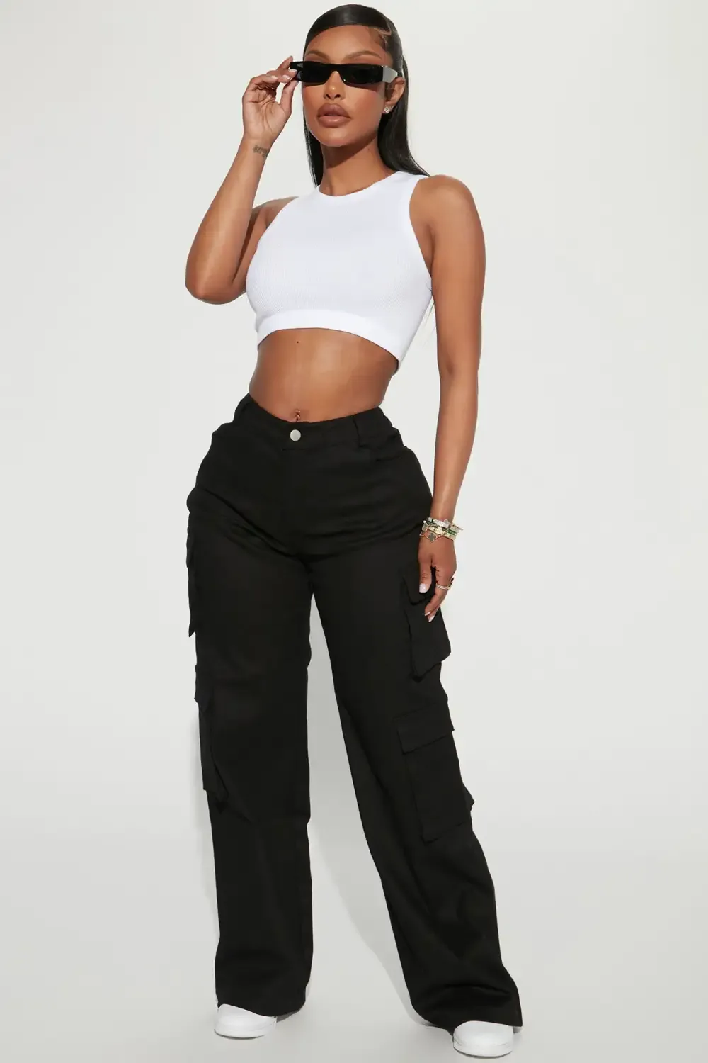 Jackie Seamless Crop Top - White