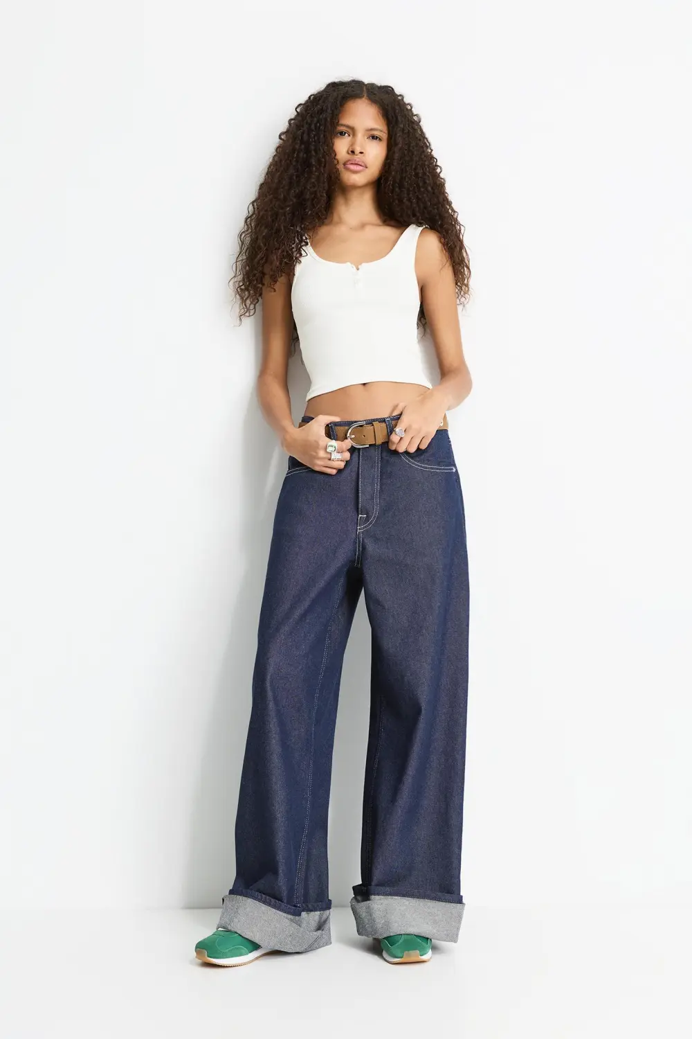 Strappy top with buttons