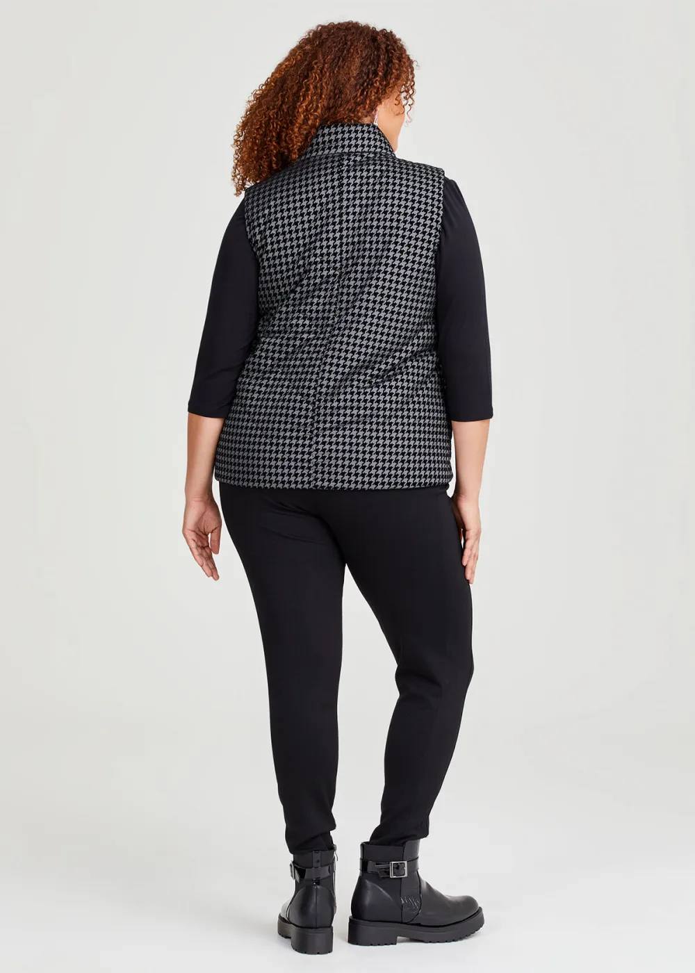 Reversible Flocked Puffer Vest