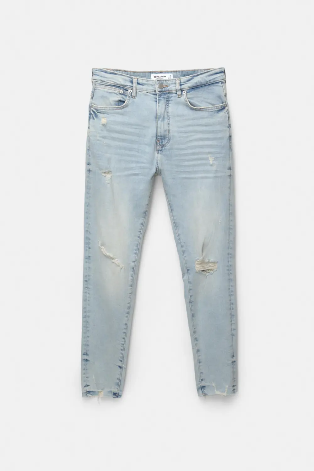 Ripped carrot fit jeans