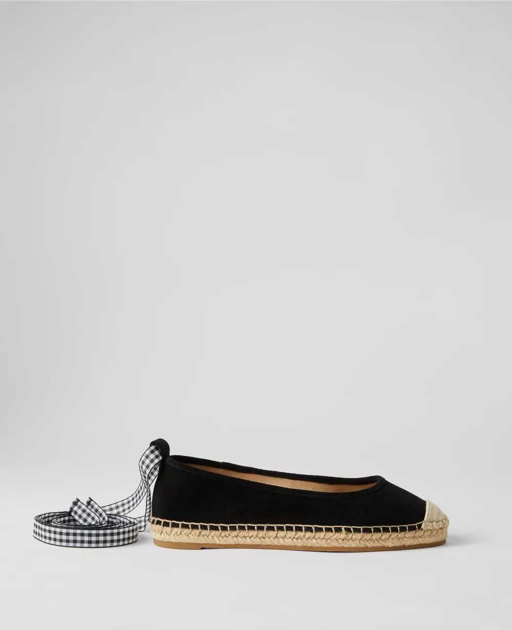Suede Espadrille Flats