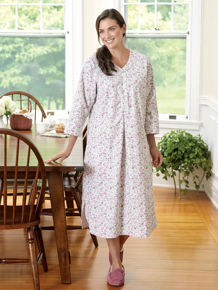 Women's Portuguese Cotton Flannel Nightshirt