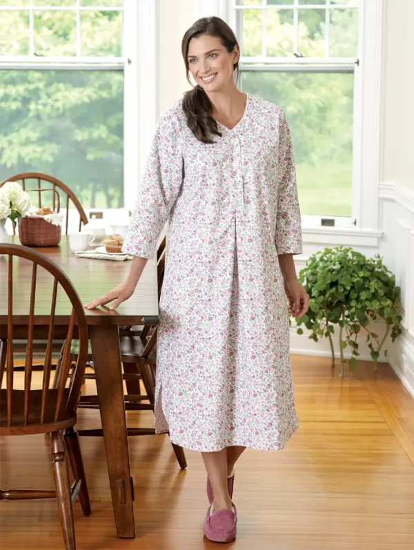 Women's Portuguese Cotton Flannel Nightshirt