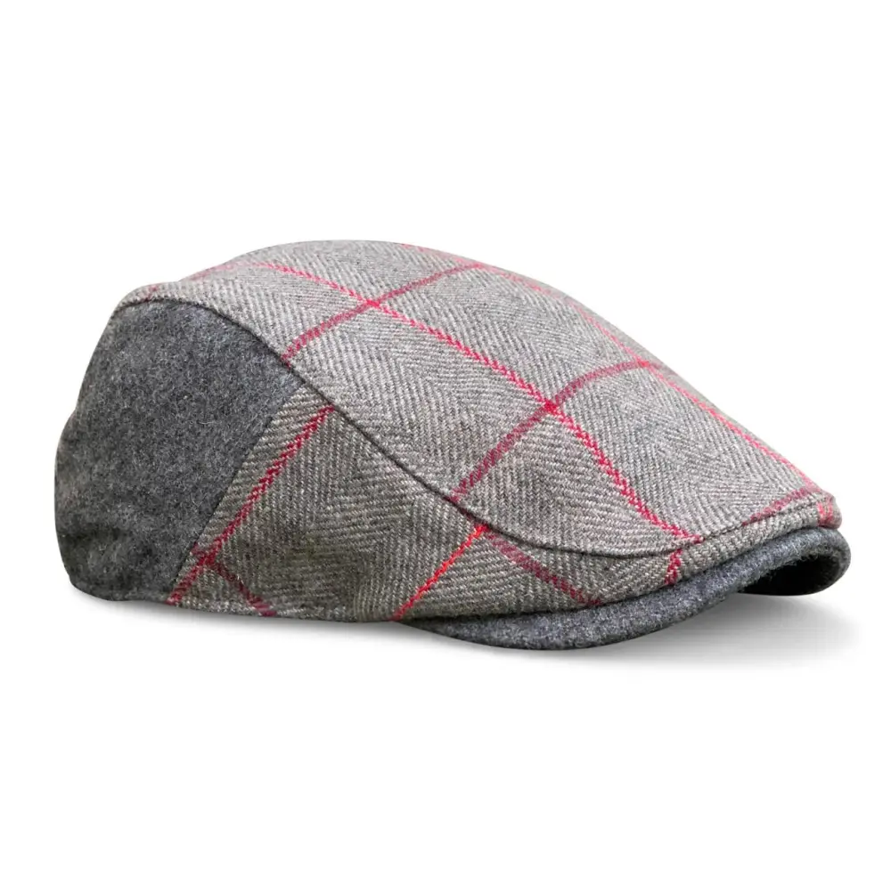 The Whiskey Boston Scally Cap - Cherry Oak Plaid