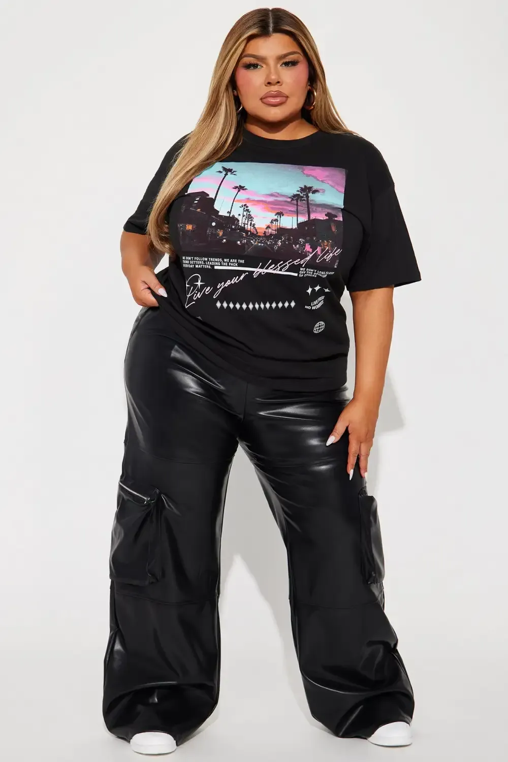 LA Sunsets Short Sleeve Tee - Black