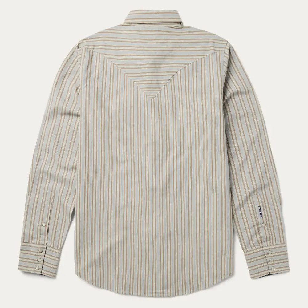 Ticking Stripe Western Shirt