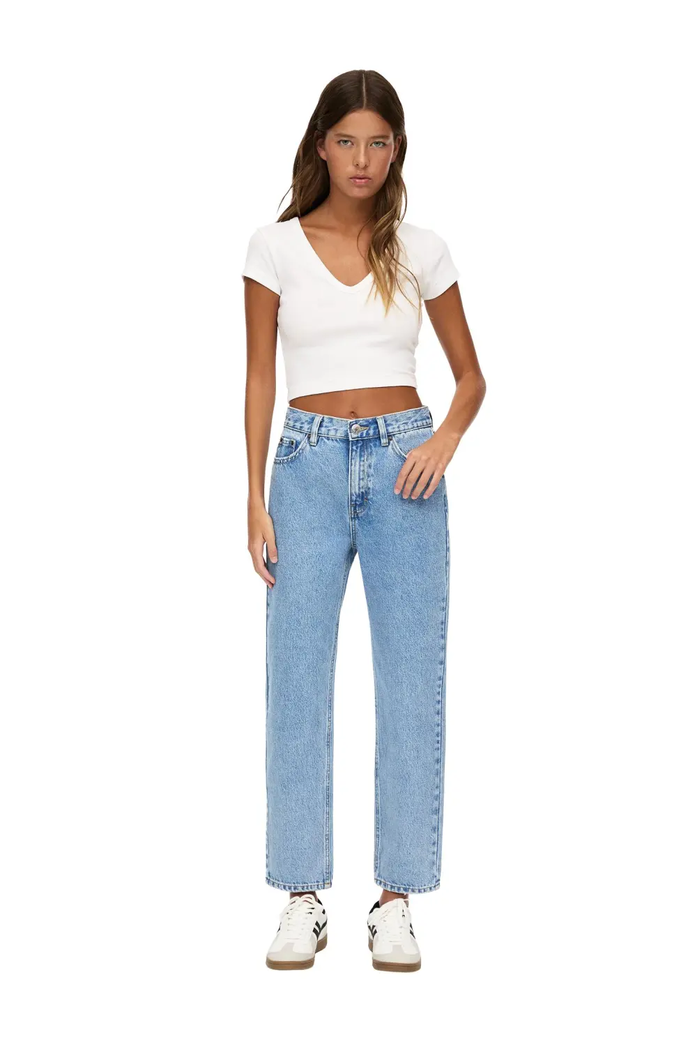Jeans mom básicos