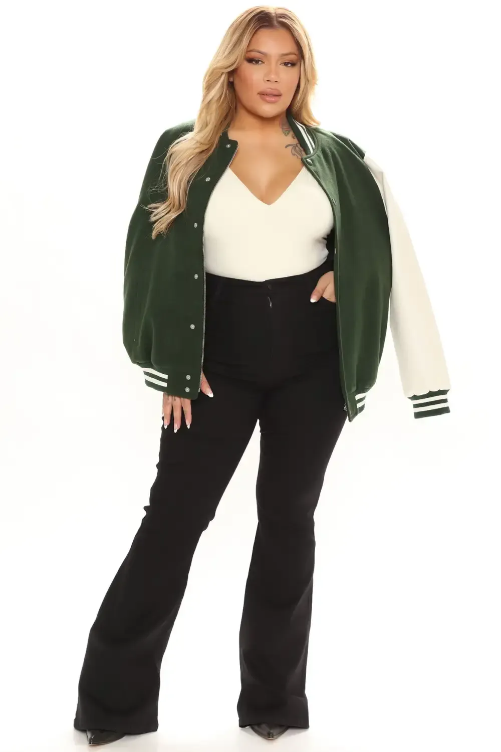 Classic Carolina High Rise Flare Jeans - Black