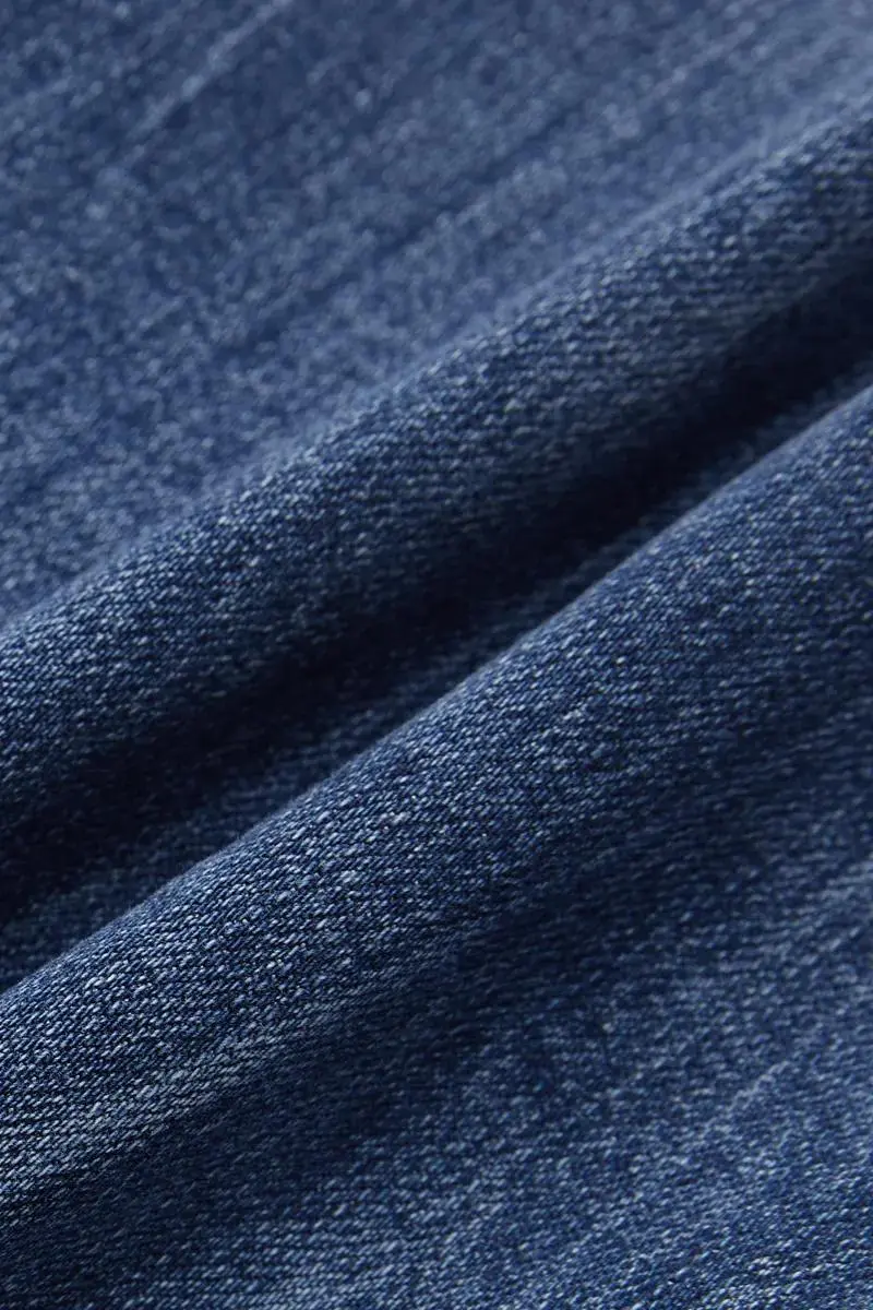 Ripped Raw Hem Mid Rise Denim Bermuda Shorts