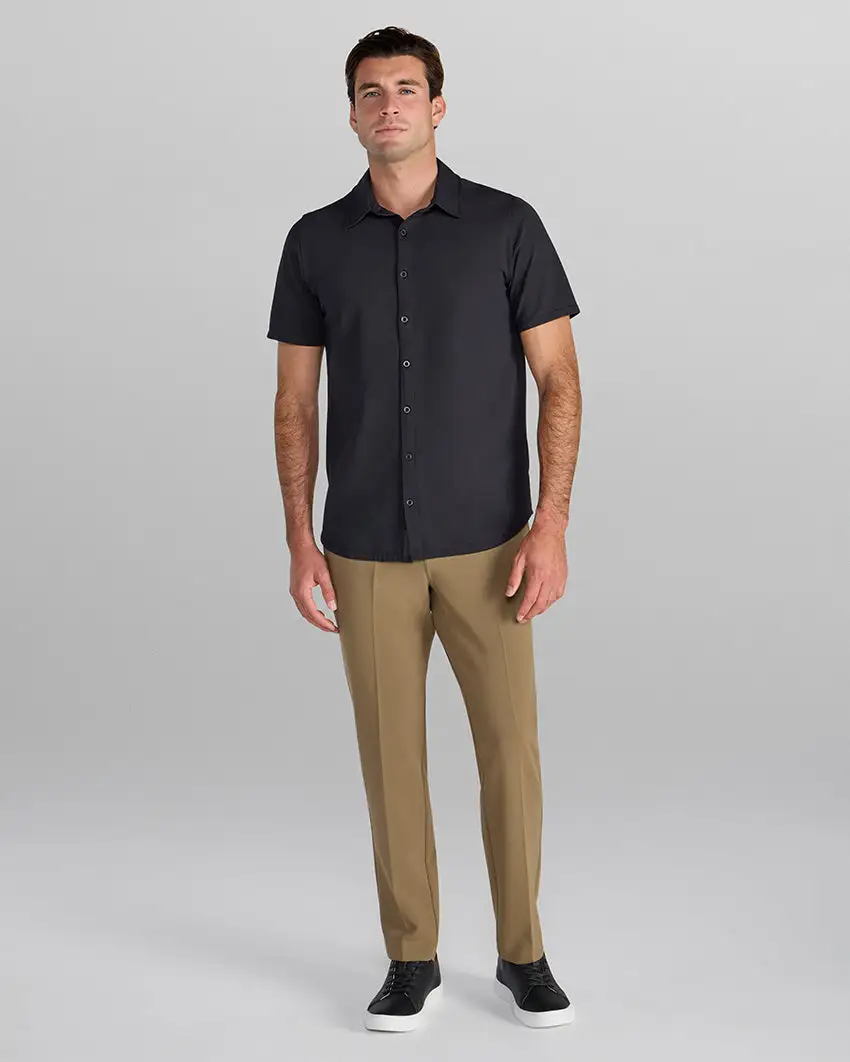 Seersucker Short Sleeve Button Down