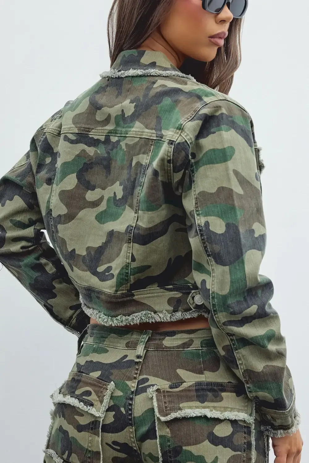 Mission Accomplished Stretch Camo Denim Jacket - Camouflage