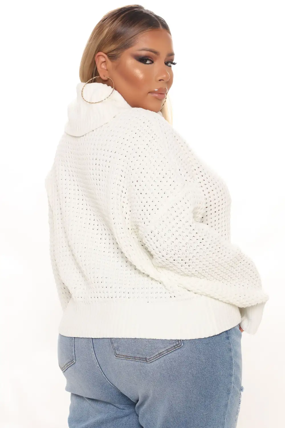 Cozy Days Turtleneck Sweater - Ivory