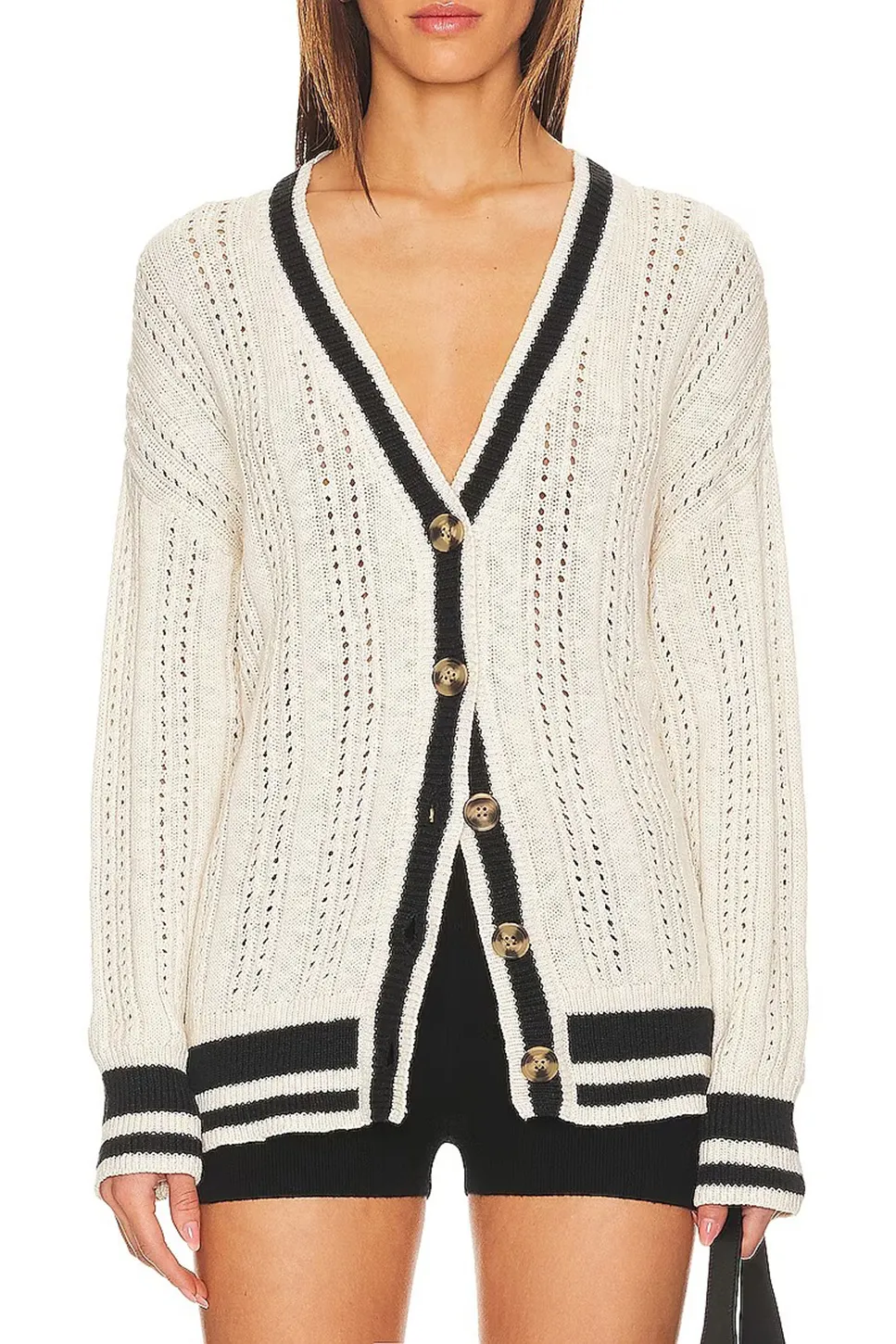 Sport Stripe Cardigan