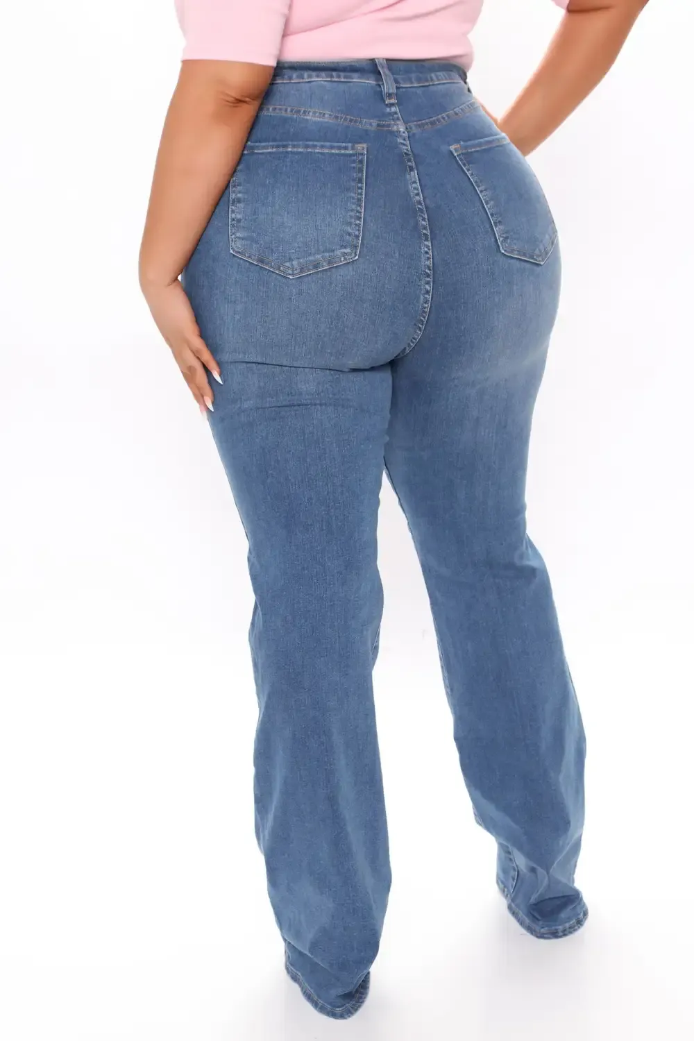Affair Of The Flare Stretch Jeans - Medium Blue Wash