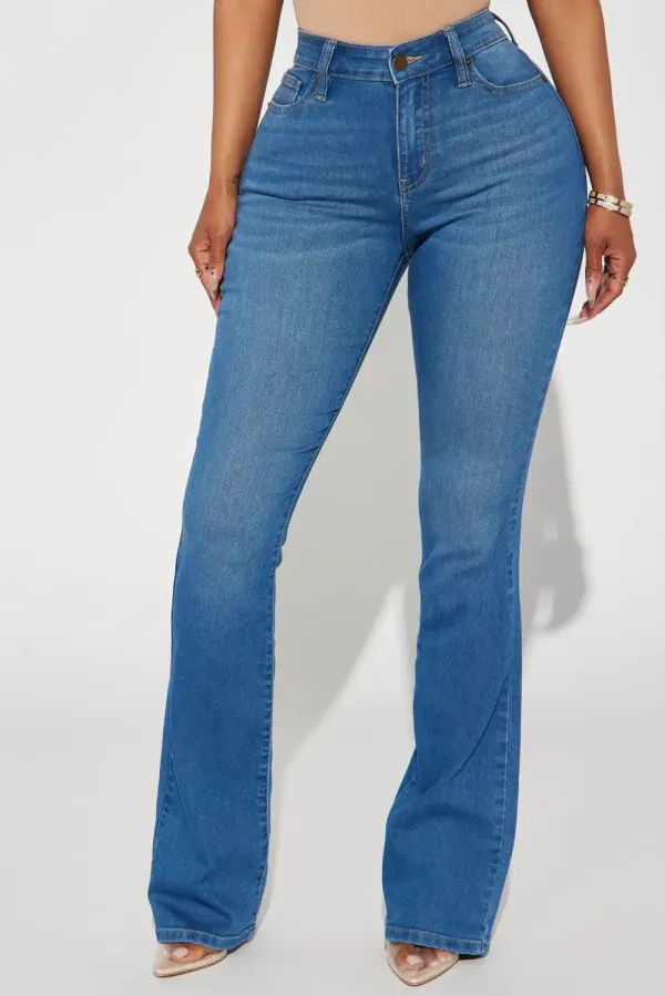 Flex Game Soft Stretch Bootcut Jeans - Medium Wash