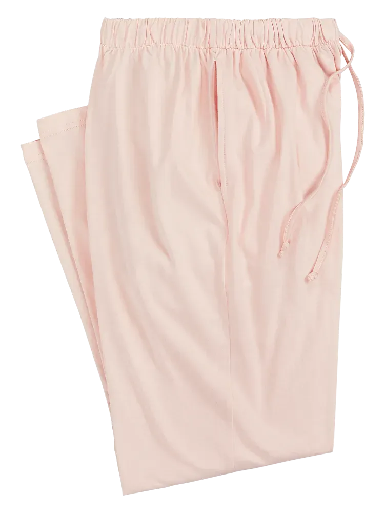Women's Comfort Knit Solid Color Cotton Pajama Pants