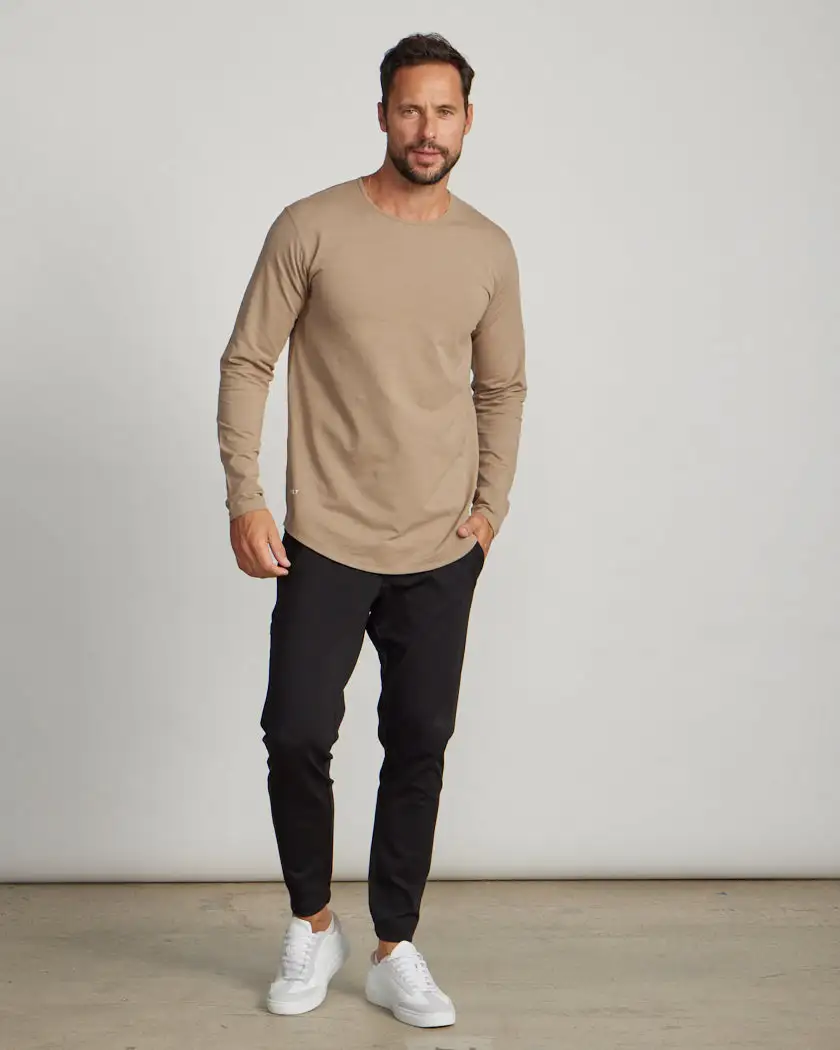 Drop-Cut Long Sleeve: Lux