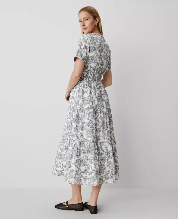 Weekend Collection Paisley Split Neck Maxi Dress