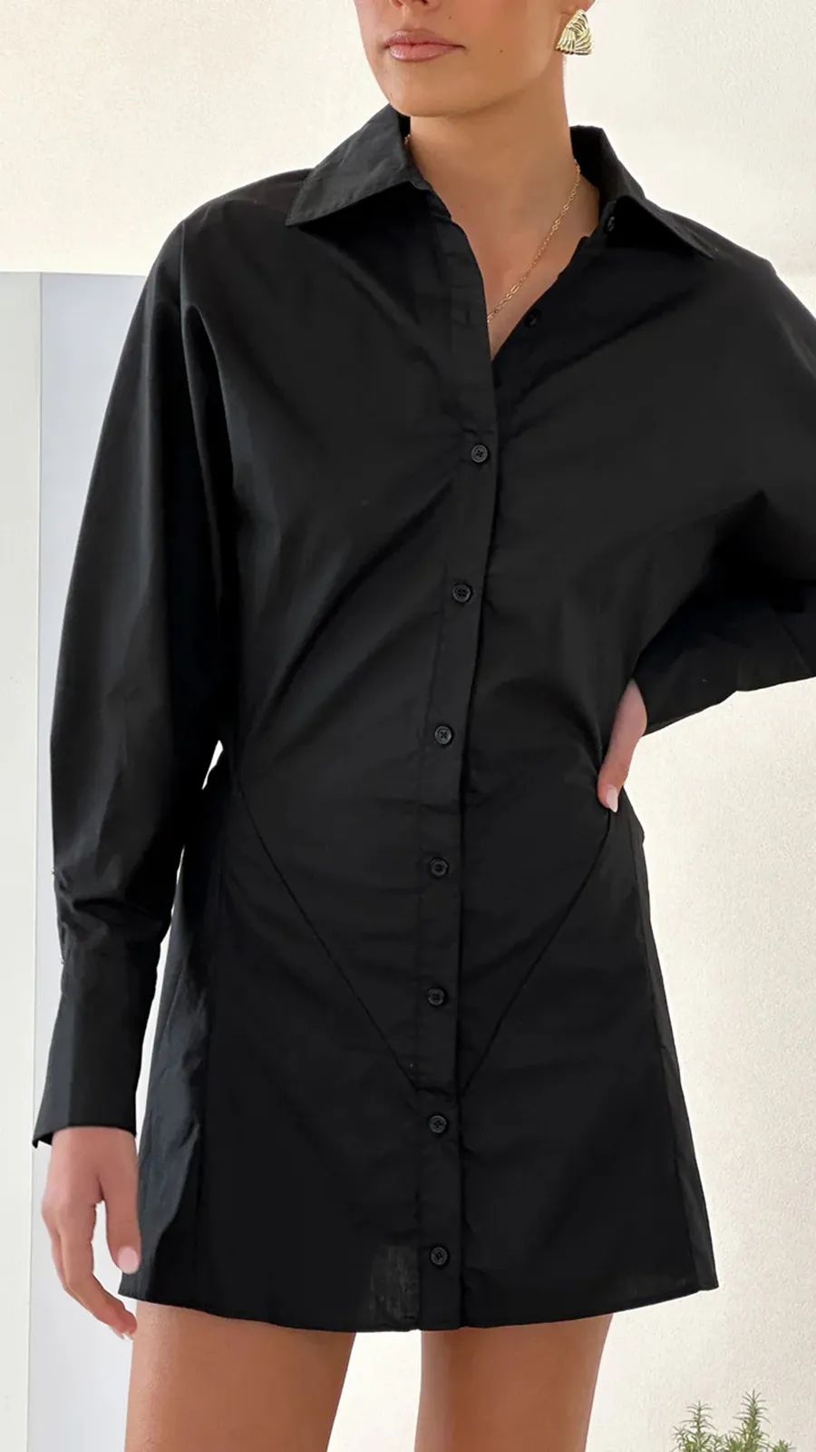 Casual All-Match Long Shirt Dresses