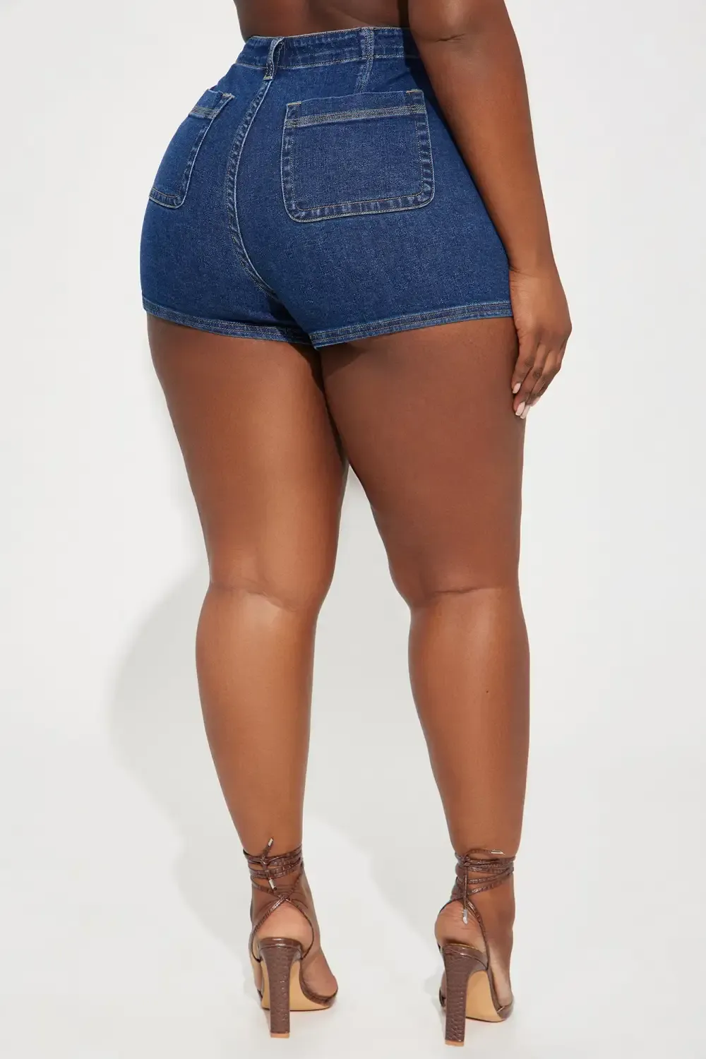 Shoot Your Shot Stretch Denim Shorts - Dark Wash