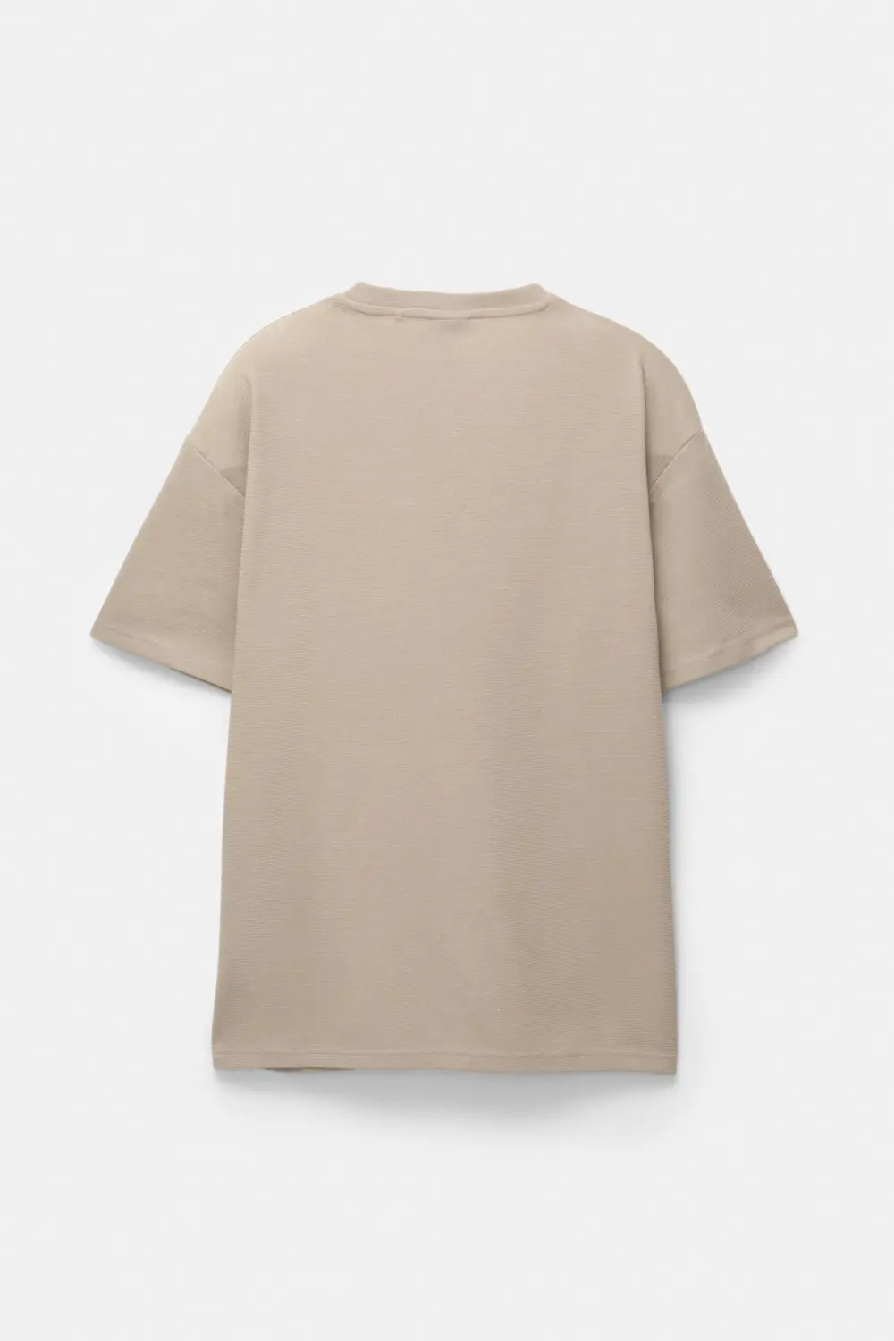 Basic short sleeve textured T-shirt