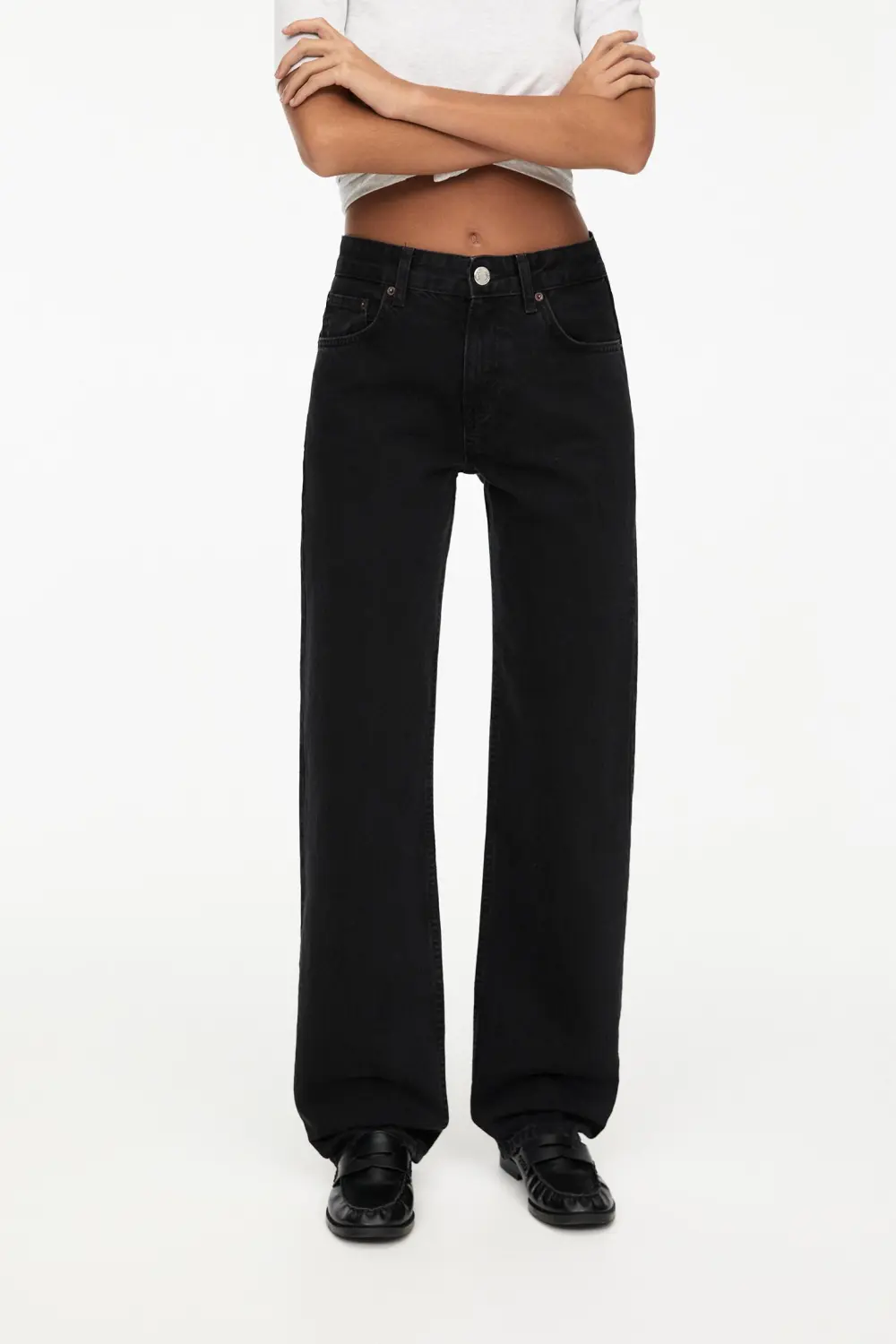 Jeans rectos tiro medio