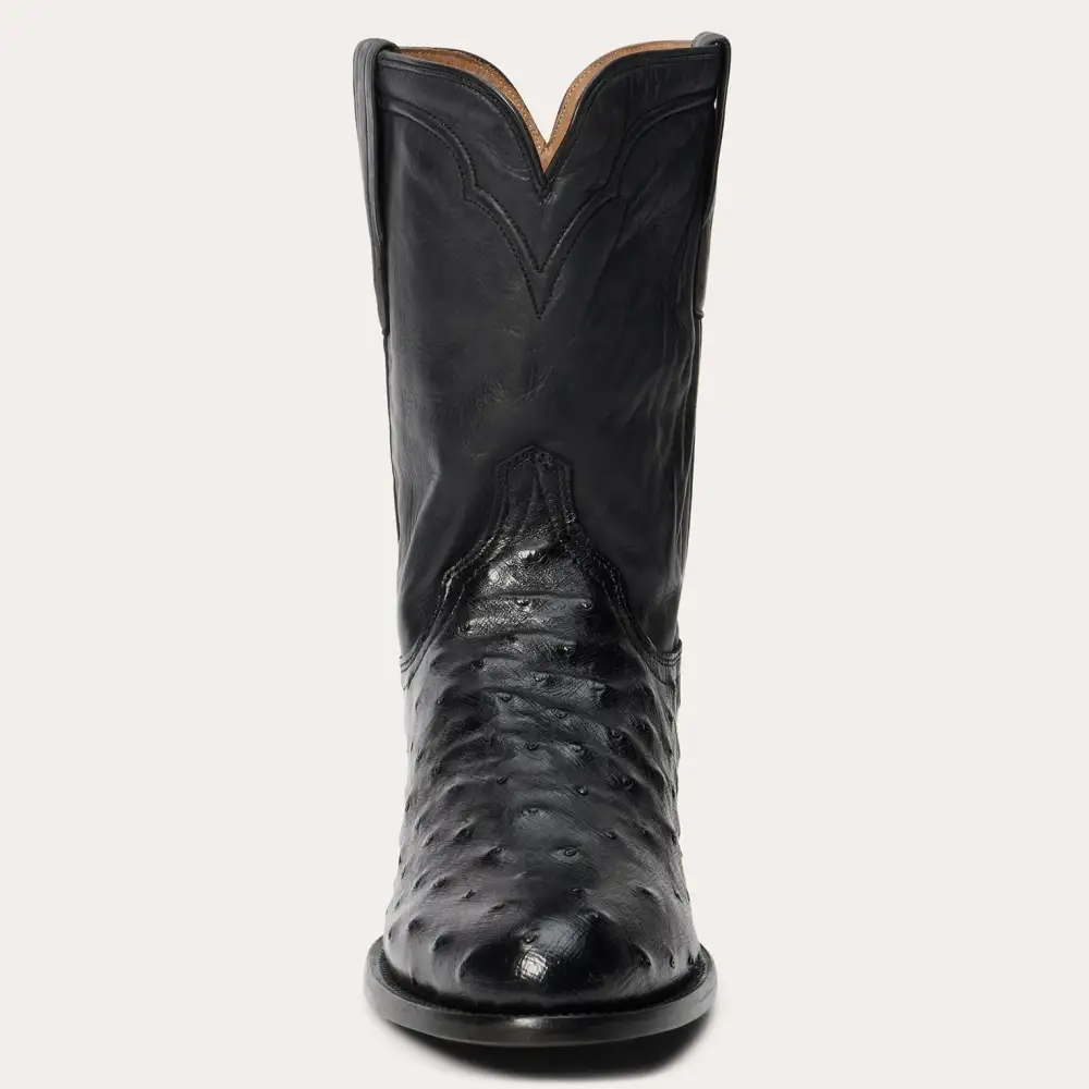 Austin Ostrich Roper Boots