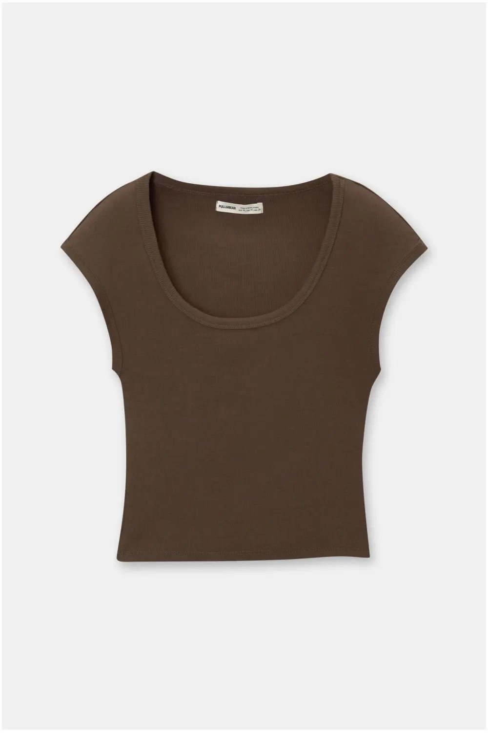 Ribbed short sleeve T-shirt