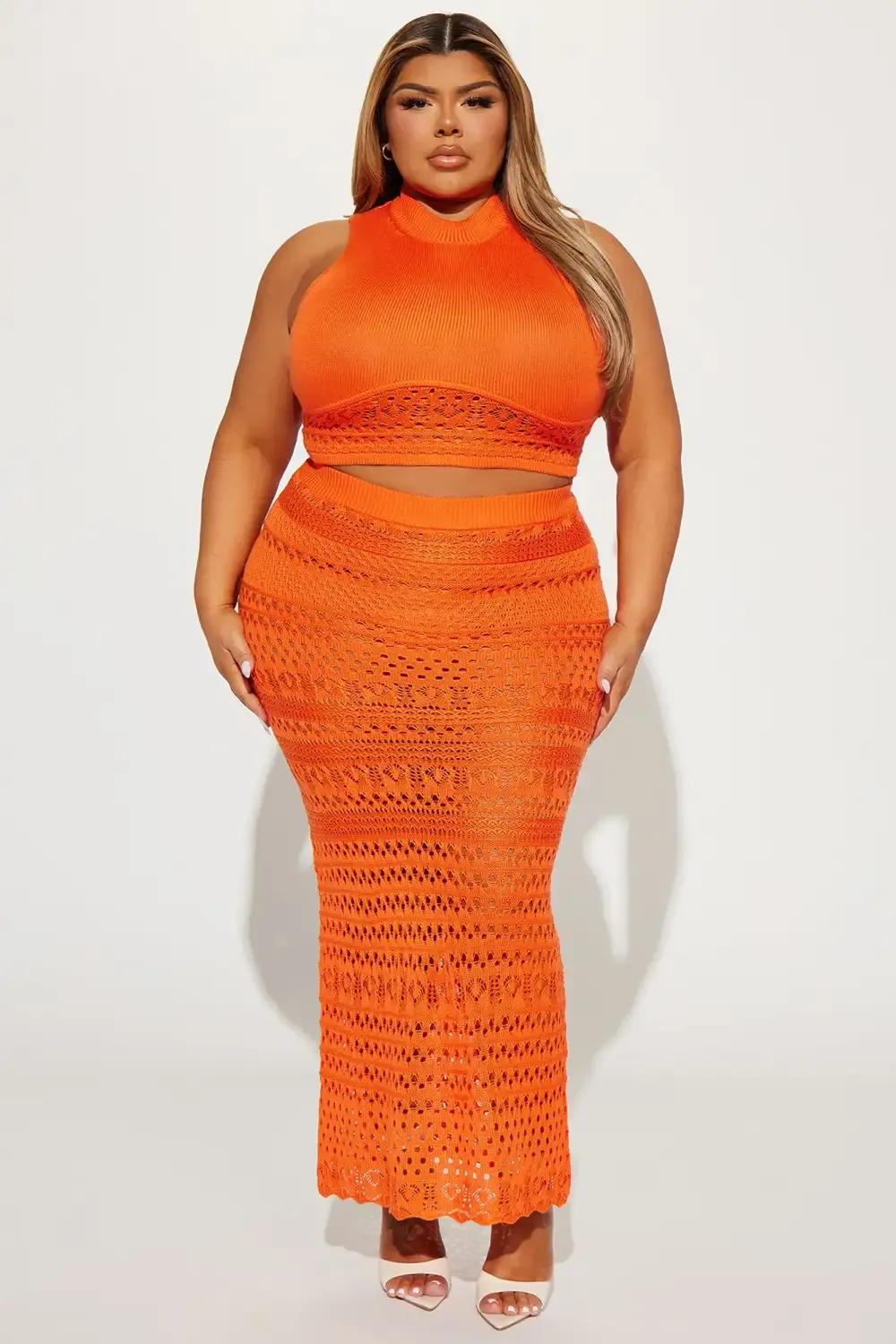 Endless Beauty Skirt Set - Orange
